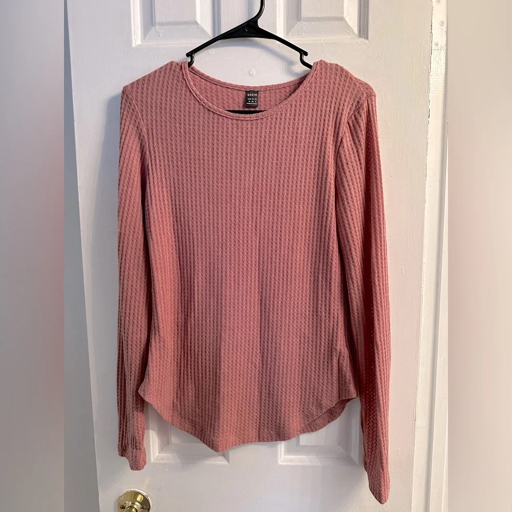 SHEIN Women's Pink Long Sleeve Top - Picture 1 of 8